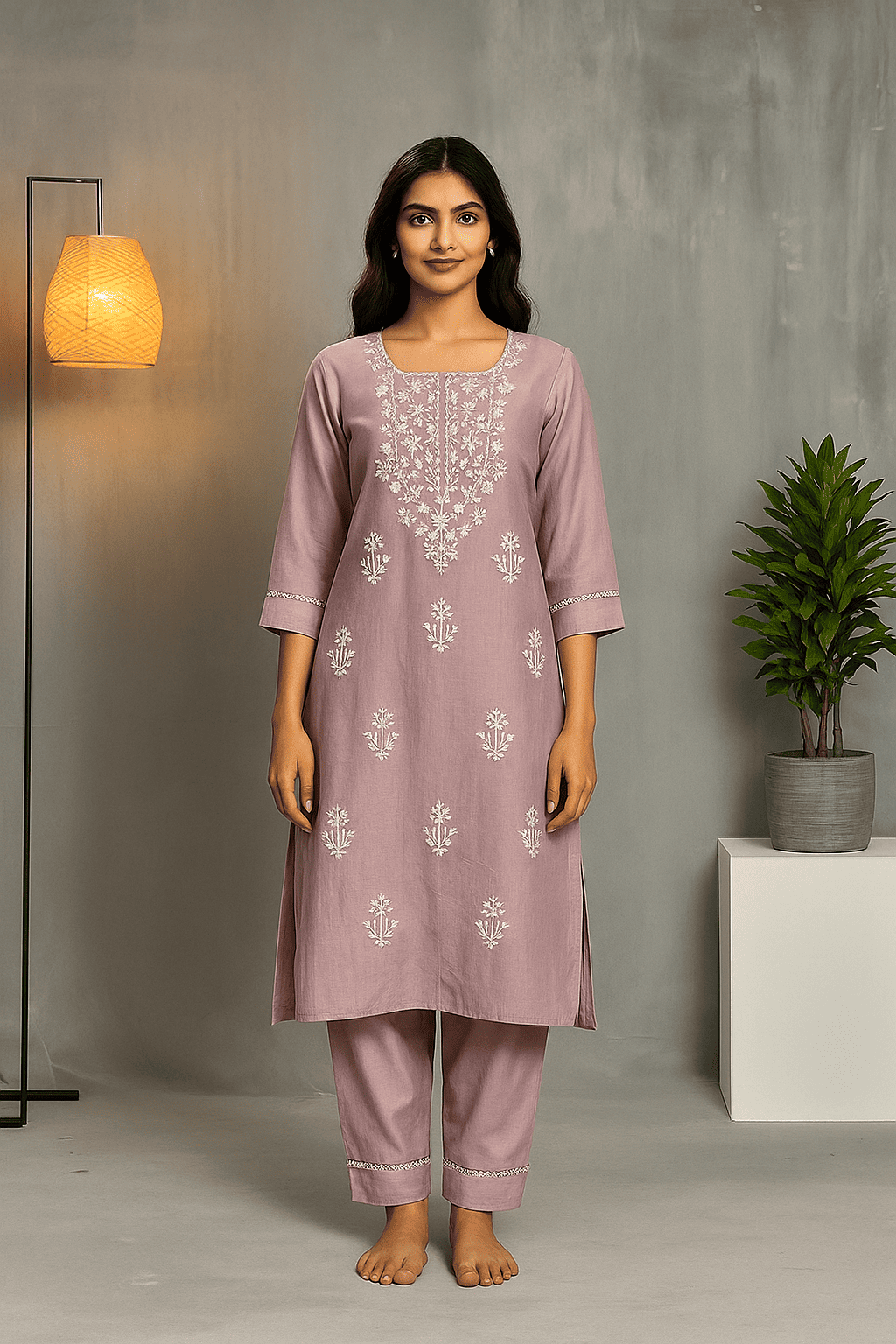 D.Gokuldas NX - Lavinder Print Kurti